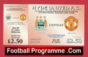Hyde United v Manchester United 2004 – Senior Cup Ticket