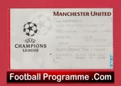 Manchester United v Monaco 1998 – Match Ticket