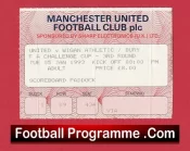 Manchester United v Bury 1993 – FA Cup Ticket Man Utd