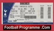Tottenham Hotspur v Manchester United 2011 – Match Ticket