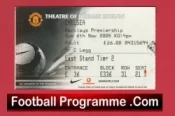 Manchester United v Chelsea 2005 – Football Ticket