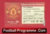 Manchester United v Liverpool 1998 – Football Ticket