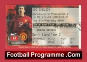 Manchester United v Chelsea 2004 – Match Ticket