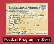 Leicester City v Manchester United 2003 – Match Ticket