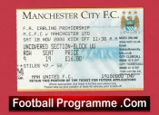 Manchester City v Manchester United 2000 – Football Ticket