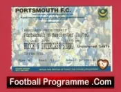 Portsmouth v Manchester United 2004 – Match Ticket
