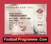 Sunderland v Manchester United 2005 – Match Ticket