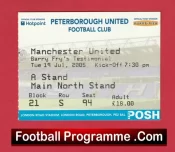 Peterborough United v Manchester United 2005 – Football Ticket