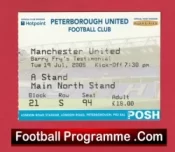 Peterborough United v Manchester United 2005 – Football Ticket