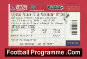 Crystal Palace v Manchester United 2014 – Match Ticket