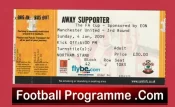 Southampton v Manchester United 2009 – Football Ticket
