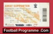 Southampton v Manchester United 2012 – Match Ticket