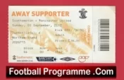 Southampton v Manchester United 2012 – Match Ticket