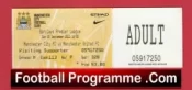 Manchester City v Manchester United 2013 – Football Ticket
