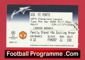 Manchester United v Porto FC 2004 – Match Ticket