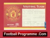 Manchester United v Leicester City 1998 – Ticket Treble Season Visitors