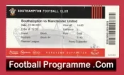 Southampton v Manchester United 2021 – Match Ticket