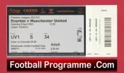 Everton v Manchester United 2022 – Match Ticket