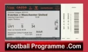 Everton v Manchester United 2022 – Match Ticket
