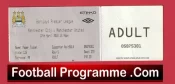 Manchester City v Manchester United 2010 – Match Ticket