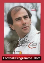 Motor Racing Driver Emanuele Pirro Autographed Signed picture