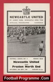 Newcastle United v Preston North End 1964 – PNE
