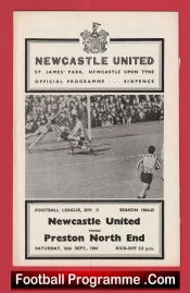 Newcastle United v Preston North End 1964 – PNE