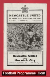 Newcastle United v Norwich City 1965