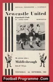 Newcastle United v Middlesbrough 1963