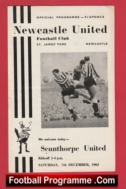  Newcastle United v Leeds United 1964 Football Programme .COM Football Programmes Memorabilia