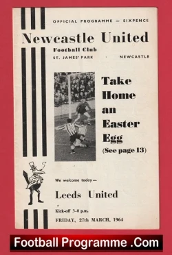  Newcastle United v Portsmouth 1963 Football Programme .COM Football Programmes Memorabilia