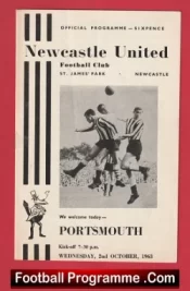 Newcastle United v Portsmouth 1963