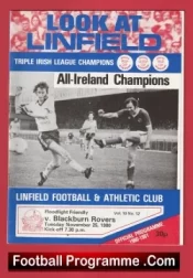 Linfield v Blackburn Rovers 1980 – Friendly Match Ireland