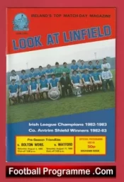 Linfield v Watford 1984 – Pre Season Friendly Ireland
