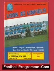 Linfield v Germany 1984 – International Friendly Match Ireland