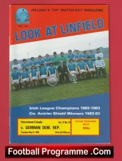 Linfield v Germany 1984 – International Friendly Match Ireland