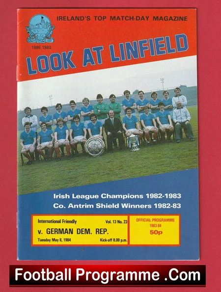 Linfield v Germany 1984 - International Friendly Match Ireland - Image 2