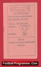 Tonbridge v Ramsgate 1967 – Kent Cup Final