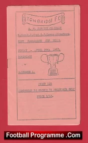 Tonbridge v Ramsgate 1967 – Kent Cup Final
