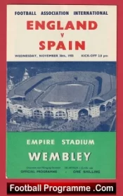England v Spain 1955 – 1950s