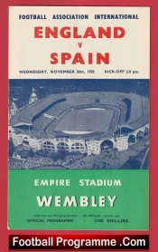 England v Spain 1955 – 1950s