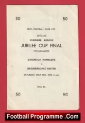 Sandbach Ramblers v Skelmersdale United 1970 – Cheshire Jubilee Cup Final