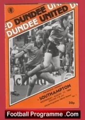 Dundee United v Southampton 1982 – Pre Season Friendly