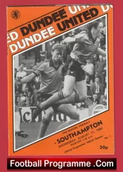 Dundee United v Southampton 1982 – Pre Season Friendly