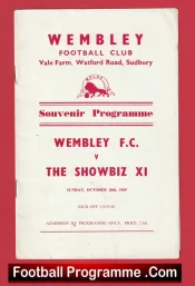 Wembley v Showbiz X1 1969 – Dennis Waterman + David Frost
