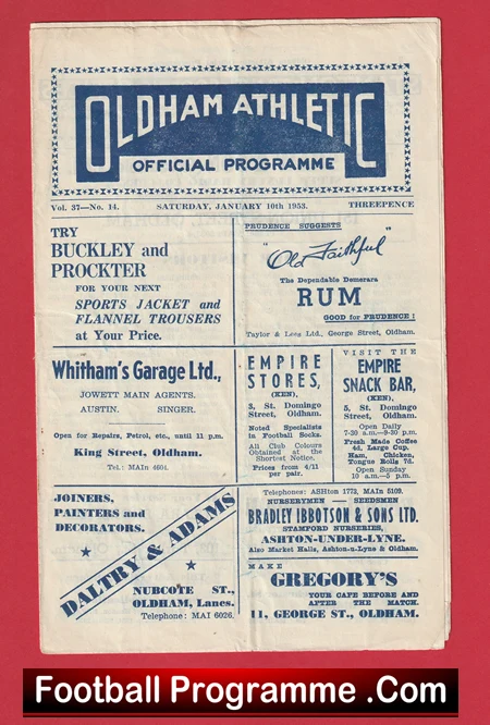 Oldham Athletic v Birmingham City 1953 - 1950s - Image 2