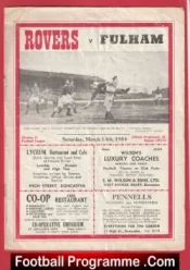 Doncaster Rovers v Fulham 1954 – Signed