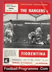 Glasgow Rangers v Fiorentina 1961 – European Cup Winners Cup final