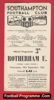 Southampton v Rotherham United 1952 – 1950s