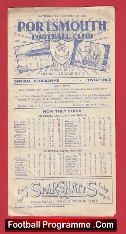  Newcastle United v Portsmouth 1963 Football Programme .COM Football Programmes Memorabilia